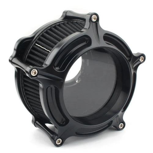 MP09-JJL aluminium air filter retrofitting accessories showing multiple colour options including black, blue, and red filter cartridges