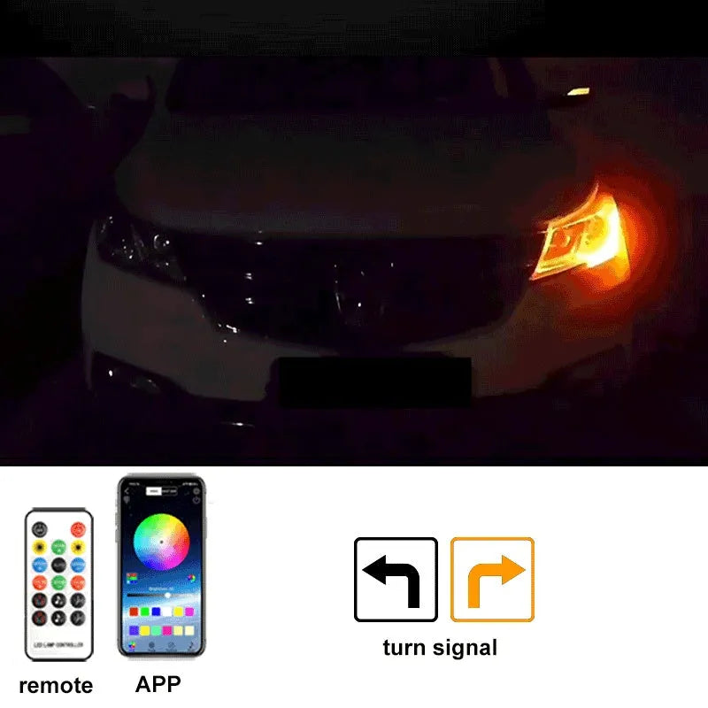 Flexible PVC LED strip light for car engine bay, available in multiple lengths and colours.