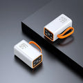 PD66W 20000 mAh fast charge power bank in black and white colours showing creative design