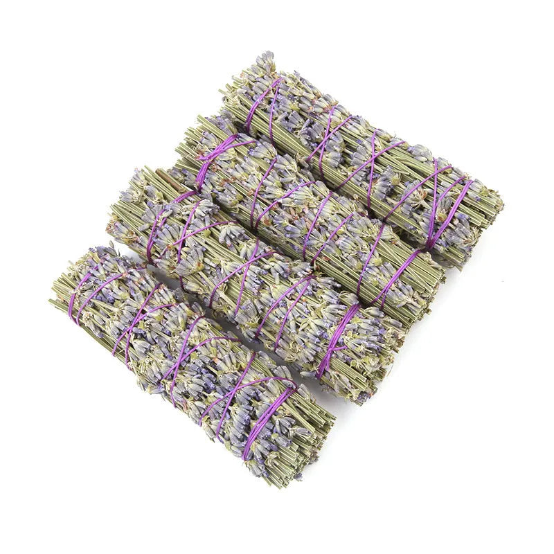 A single 4-inch long natural dried flower aromatherapy stick with lavender fragrance.