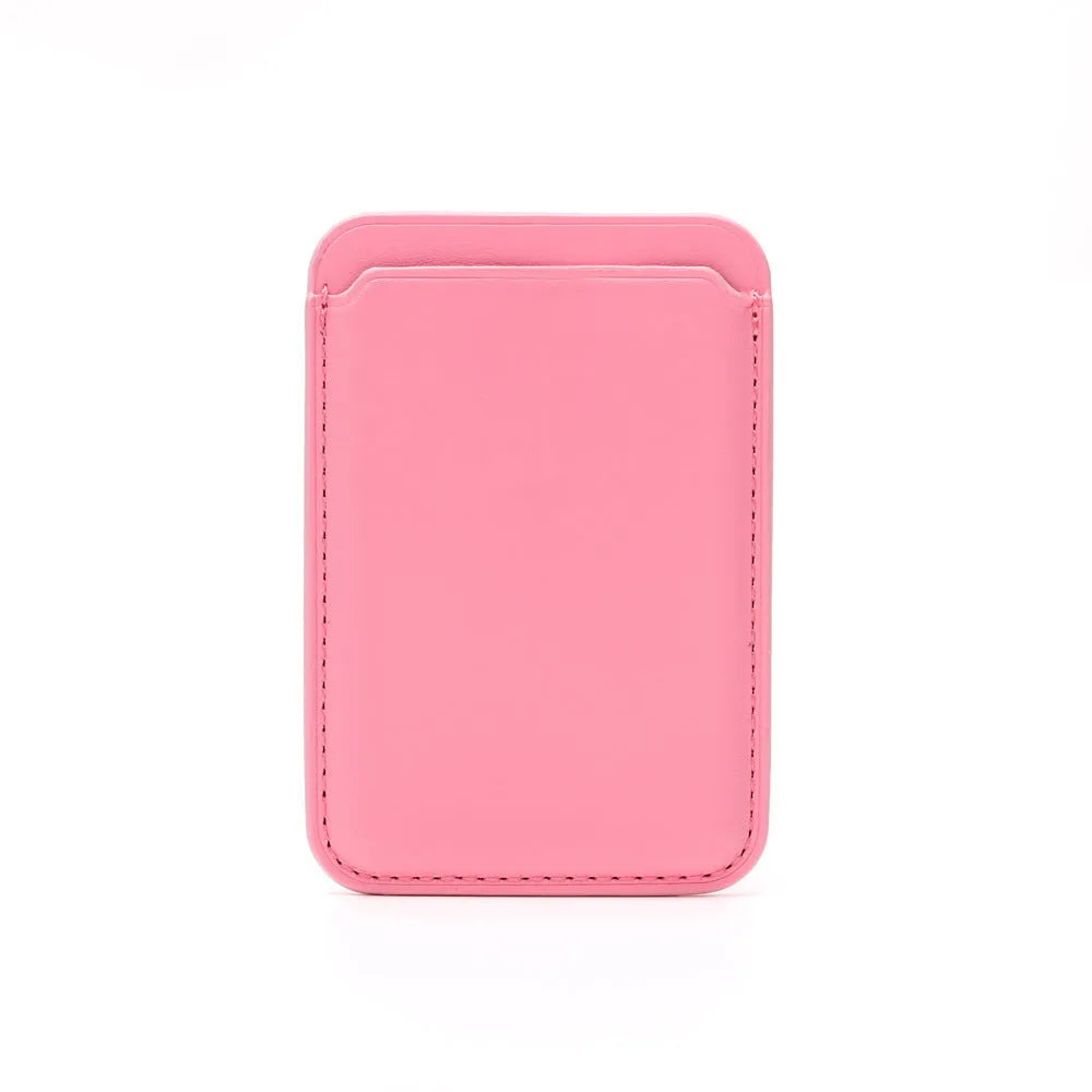 MagSafe compatible iPhone wallet case with magnetic card holder in PU leather