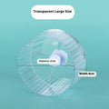 Plastic parrot wheel running toy in green colour, showing the rotating treadmill design for bird exercise.