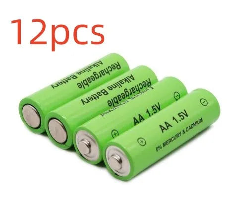 Pack of five industrial grade 3000mAh rechargeable AA batteries 1.5V