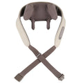Creamy white shoulder and neck massage instrument with rechargeable battery and infrared function