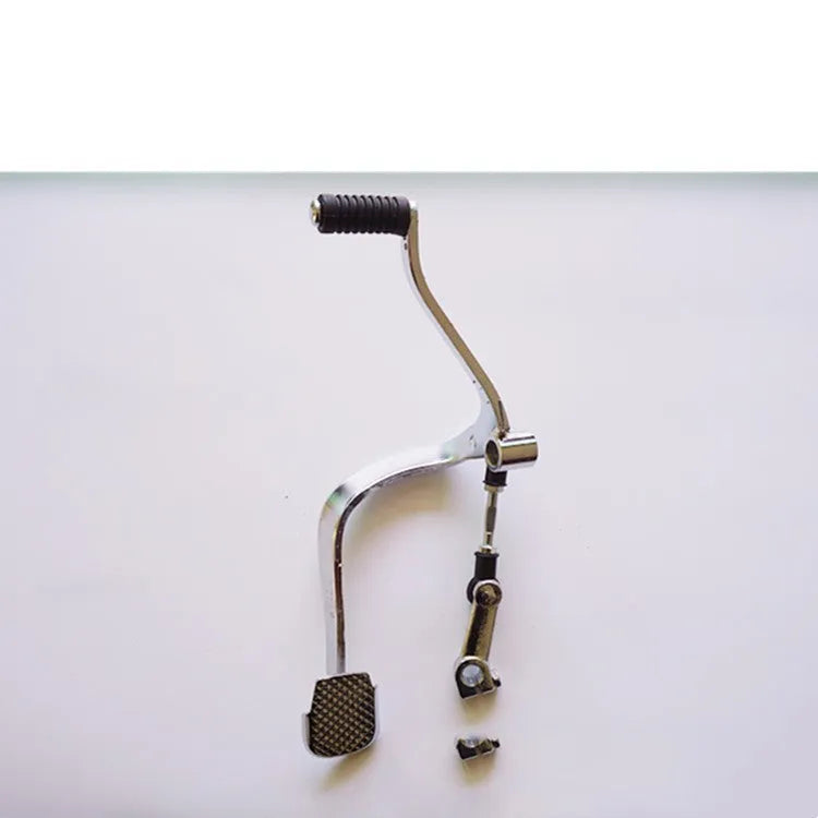 Suzuki GS125 motorcycle gear lever with coarse and fine teeth patterns on 300mm stainless steel shaft