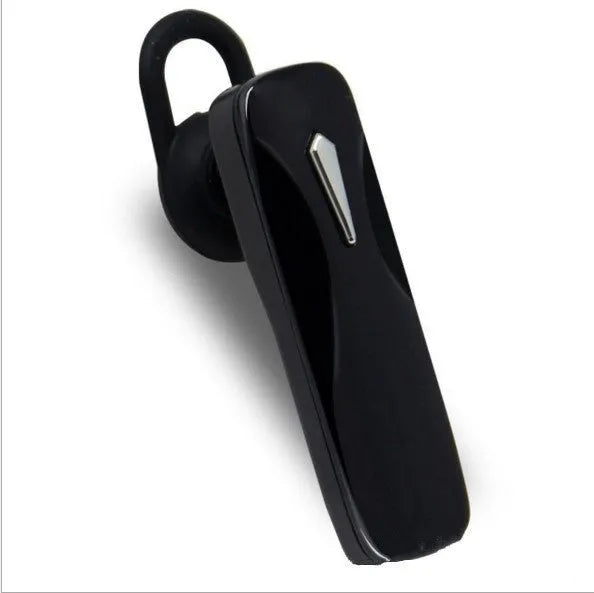 M163 Bluetooth car headset in black or white for hands-free calls and music control