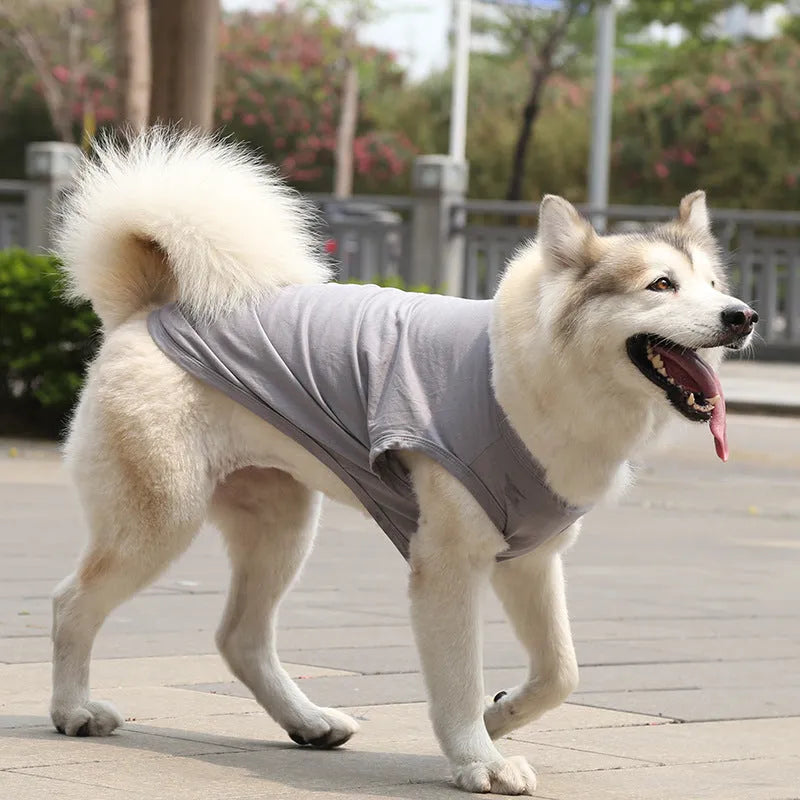 Cotton dog vest summer tshirt for small medium large dogs XS-5XL breathable pet top