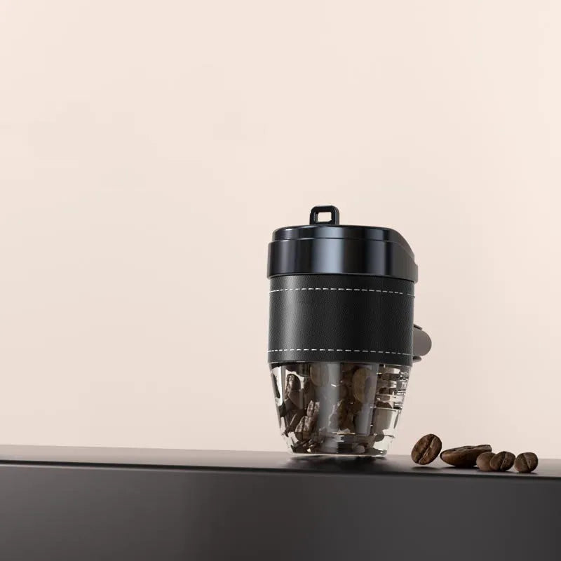 Coffee cup shaped car air freshener with solid coffee bean fragrance in multiple colour options