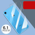 Tempered glass screen protector kit for iPhone models showing front and rear protection options