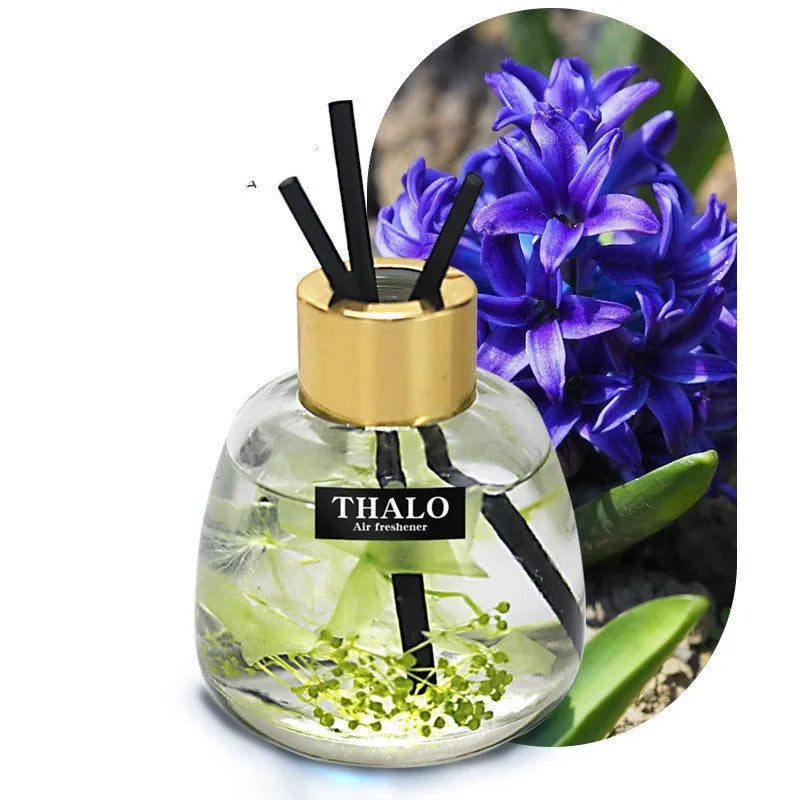 Glass bottle car perfume ornament for loose incense aromatherapy in creative automotive decoration design