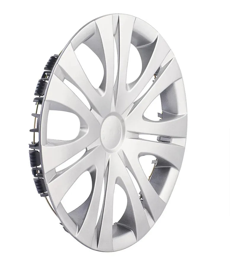 Universal monochrome wheel hub cover in ABS plastic for 13 to 16 inch alloy wheels