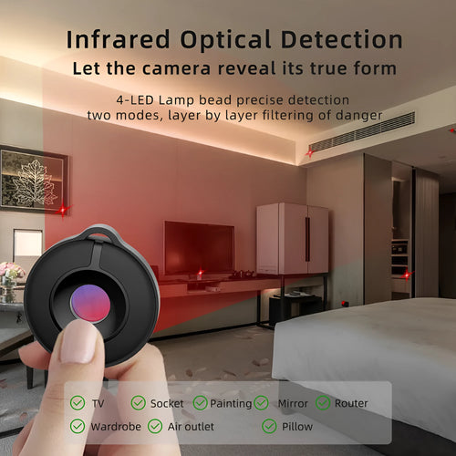 S600 compact infrared camera detector for finding hidden cameras with 5 metre detection range