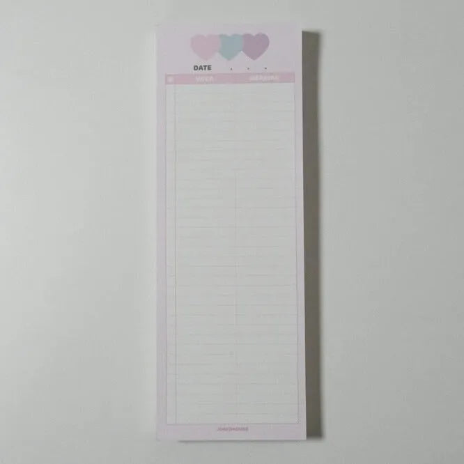 B5 half-size English learning notepad with double-sided printing and coloured cover
