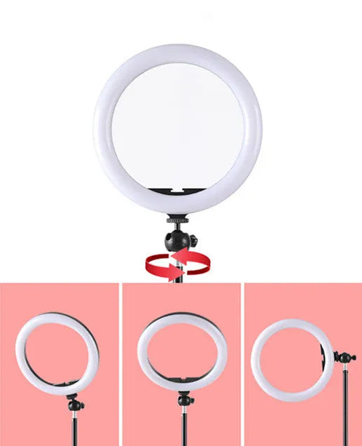 10-inch smartphone ring fill light with metal mounting bracket for photography