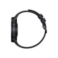 Dual-band GPS smart watch with 1.43-inch touchscreen on a silicone strap in blue, showing fitness tracking interface.