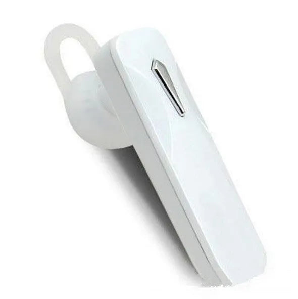 M163 Bluetooth car headset in black or white for hands-free calls and music control