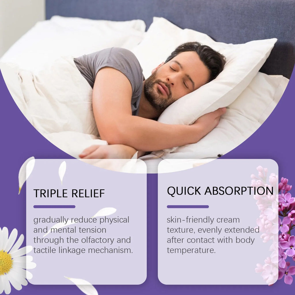 30g jar of Sleep Goodnight Cream with lavender, chamomile, bergamot and valerian.