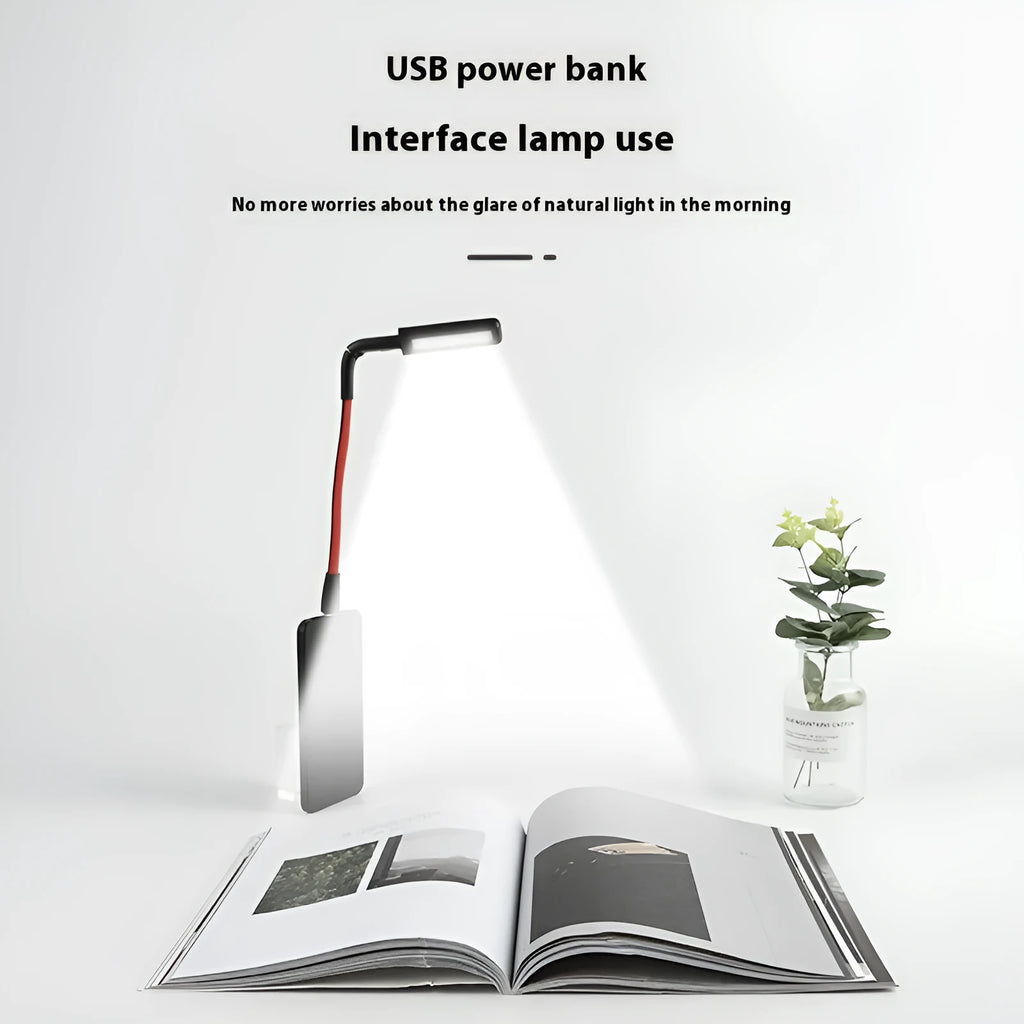 Smart gesture sensing USB night light red black modern design 222x27x23mm three-colour LED ambient fill light