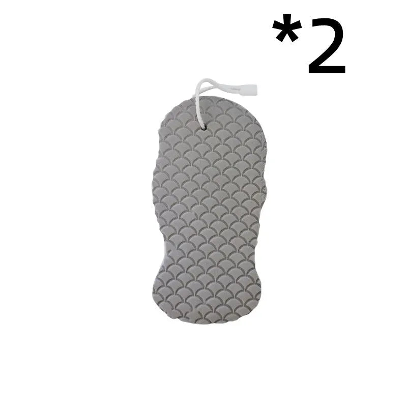 3D fish scale pattern bath sponge ball in white, grey, pink, or light blue colour.