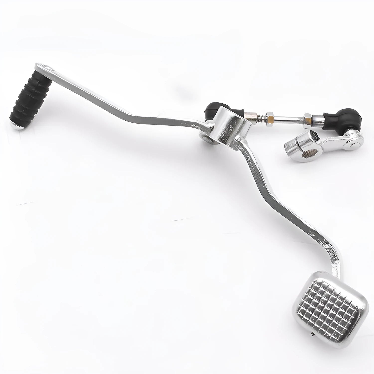 Suzuki GS125 motorcycle gear lever with coarse and fine teeth patterns on 300mm stainless steel shaft