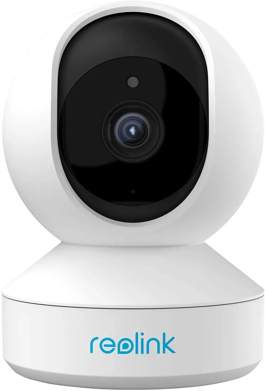 IMILAB C21 white indoor security camera with 2.5K resolution and 360 degree view on a shelf