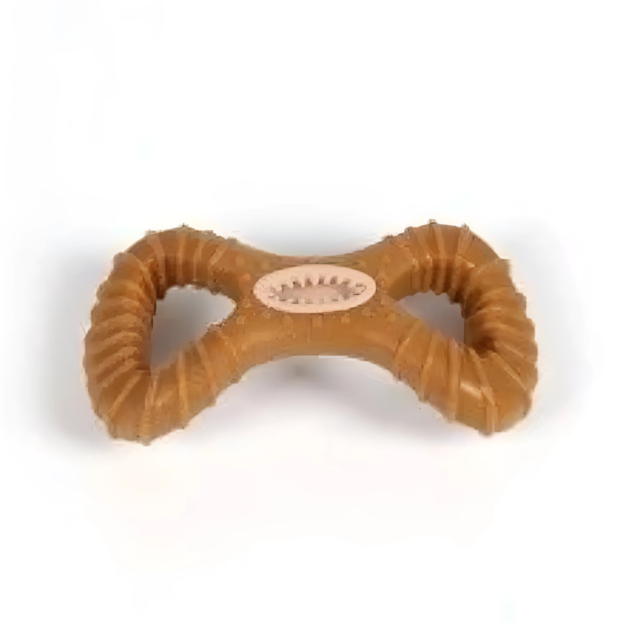 Durable natural coloured dog chew toy in 8-shape and Y-shape for medium to large breeds