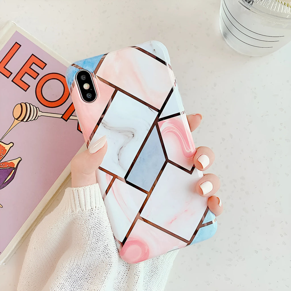 Silica gel mobile phone protective case for iPhone models, shown in Style C design.