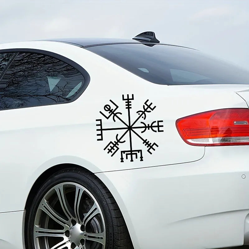 13x13cm square vegetarian vinyl car sticker for windows and notebooks.