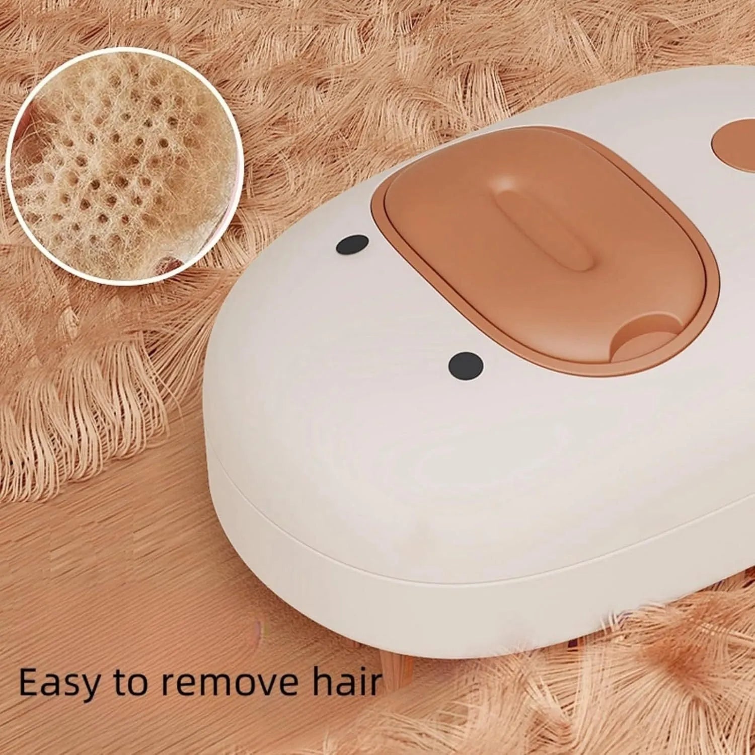 White or yellow rechargeable pet steam brush with water tank for dogs and cats