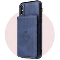 Imitation leather card wallet phone case for iPhone 11 in a choice of solid colours.