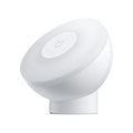 White modern Mijia Night Light 2 Bluetooth bedside lamp with motion sensor on a table.