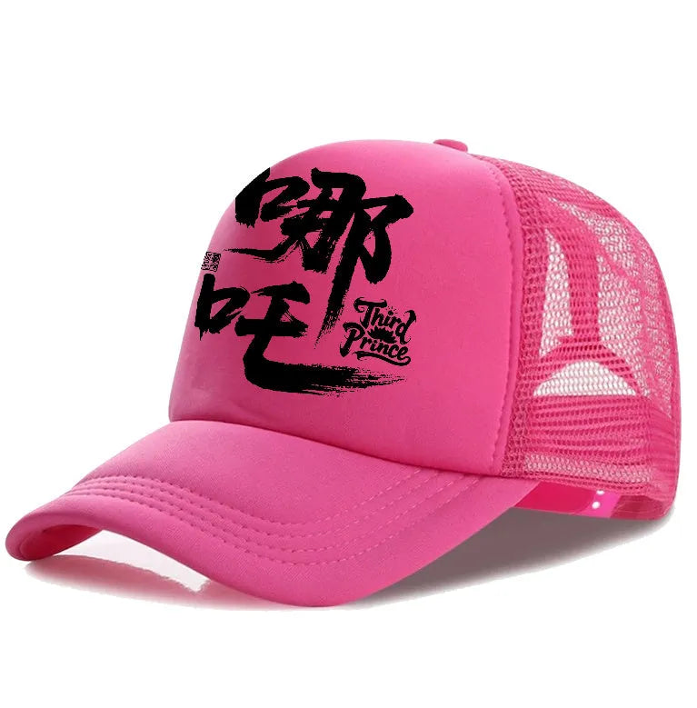 Men's white polyester baseball cap showing casual style with curved peak