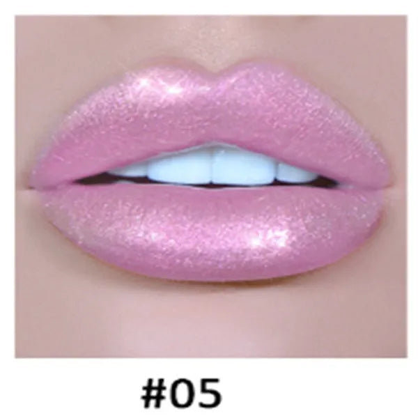 Polarized lip gloss in multiple shades with high-shine finish and wand applicator
