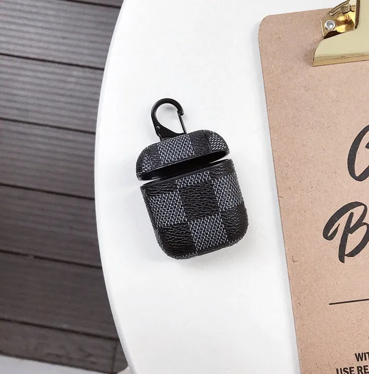 Black lattice plastic hard shell case for iPhone XS Max with an anti-lost hook attachment.