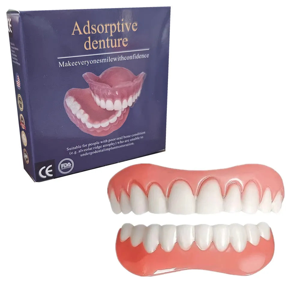 Silicone simulation dentures for dental training in colour-coded packaging
