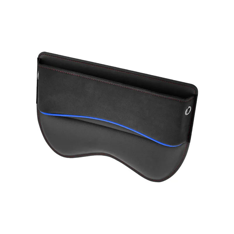 Waterproof leather car seat storage box in a choice of five suede-matching colours.