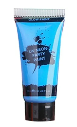 25ml tube of neon green face and body paint, safe non-toxic gouache for makeup.