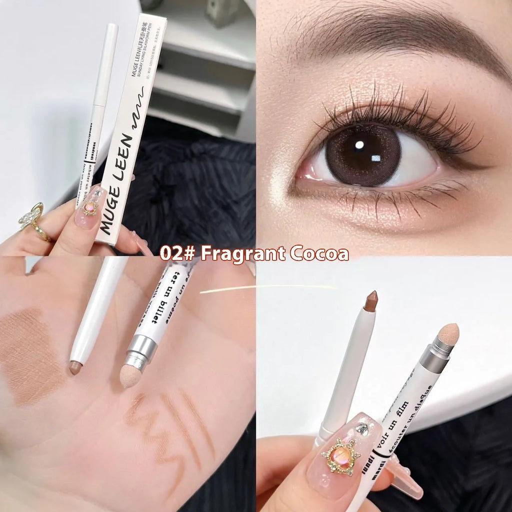 Waterproof brightening eyeshadow pen in one of six shade variations on a white background.