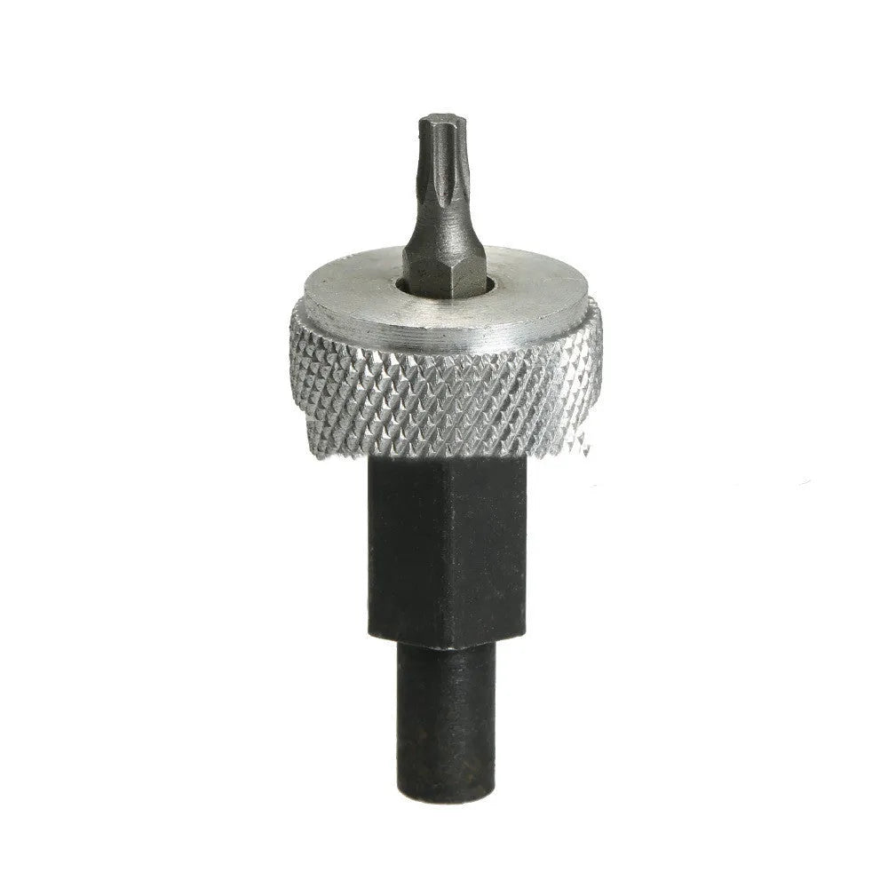 Ignition module wrench tool with knurled aluminium knobs and carbon steel handle for distributor bolts