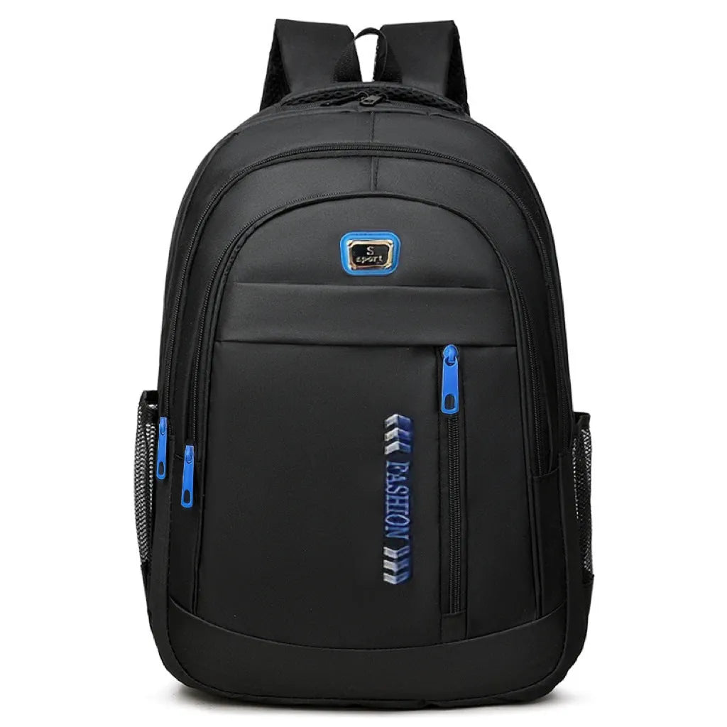 20-35 litre black Oxford cloth backpack with air pillow straps for business travel
