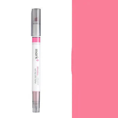 13cm plastic marker light highlighter pen in light pink with swing activation tip