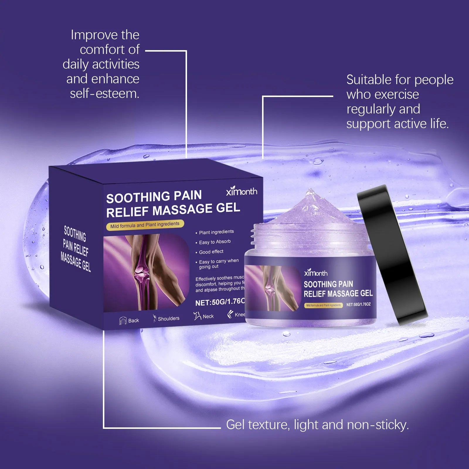 50g tube of body joint care gel for muscle and joint relief