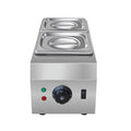 Commercial electric chocolate melting machine with stainless steel double pots and temperature control