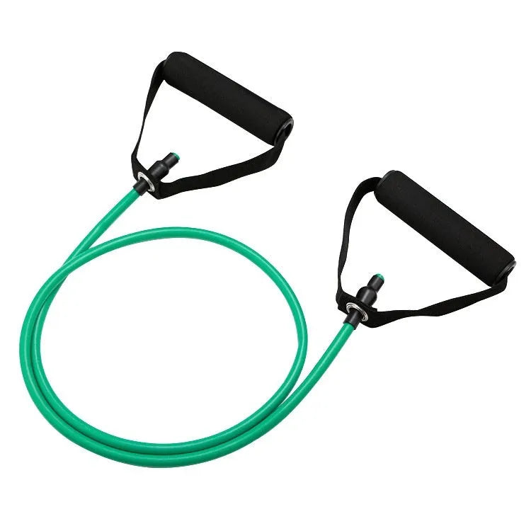 Adjustable chest expander exercise equipment with TPE tension rope in five colour-coded resistance levels