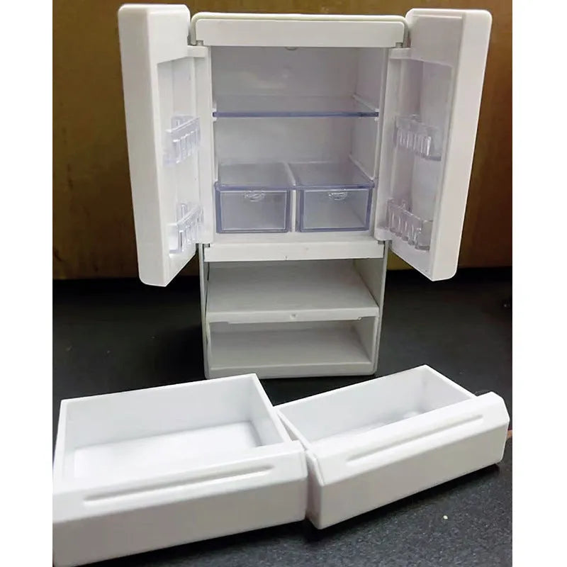 White plastic miniature candy toy model with light feature, 11.4cm tall on display surface