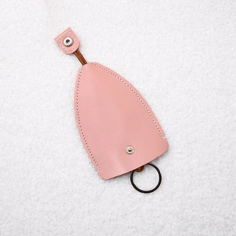 Cartoon design PU leather pull-out car key protector case showing colourful patterns