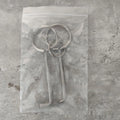 Two alloy wrench tools from portable mechanical set for household and vehicle repairs