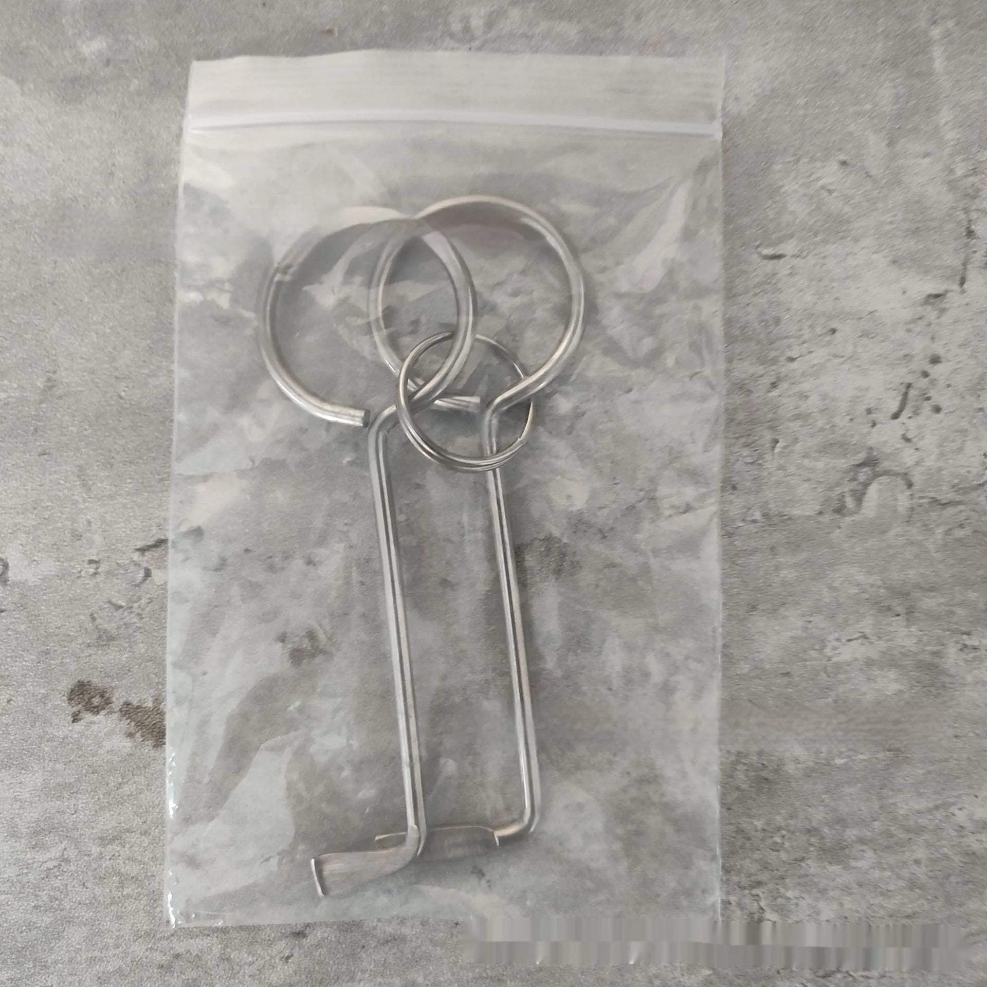 Two alloy wrench tools from portable mechanical set for household and vehicle repairs