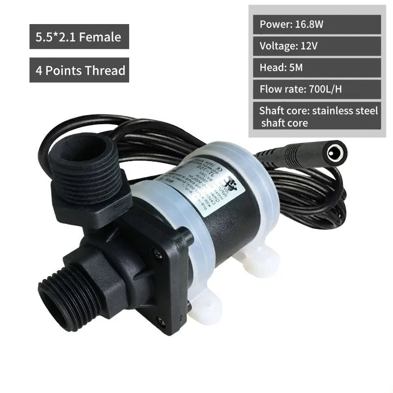 Jiatong JT-750 horizontal DC water pump with threaded connections for heating systems.
