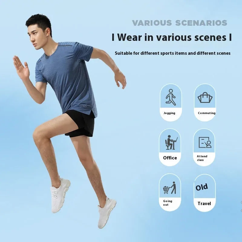 Men's solid colour polyester basketball shorts in low waist design on a neutral background